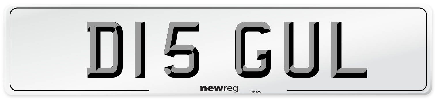 D15 GUL Number Plate from New Reg